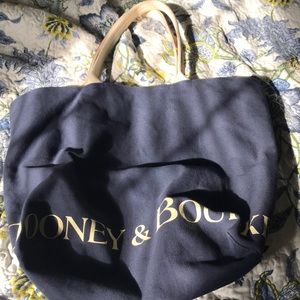 Dooney & Bourke large navy canvas tote